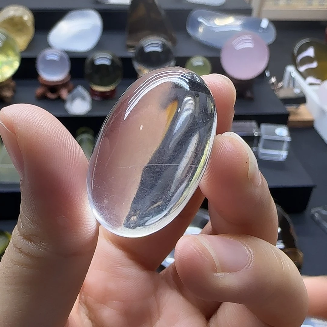水晶天然摆件未镶嵌珮****)定制打孔不退不换