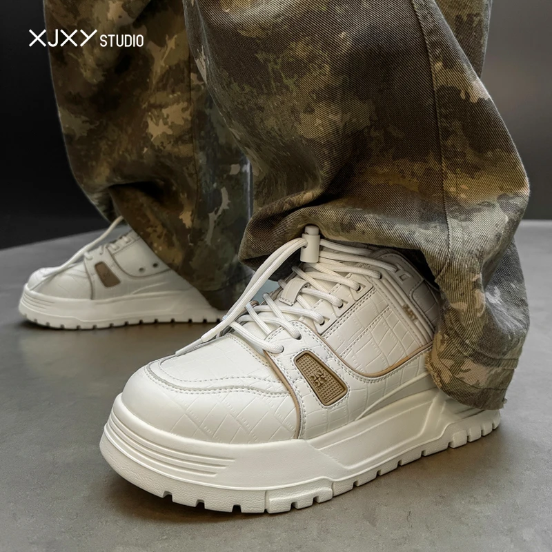 XJXY隐形增高7公分秋冬限定飞升者系列增高鞋面包鞋