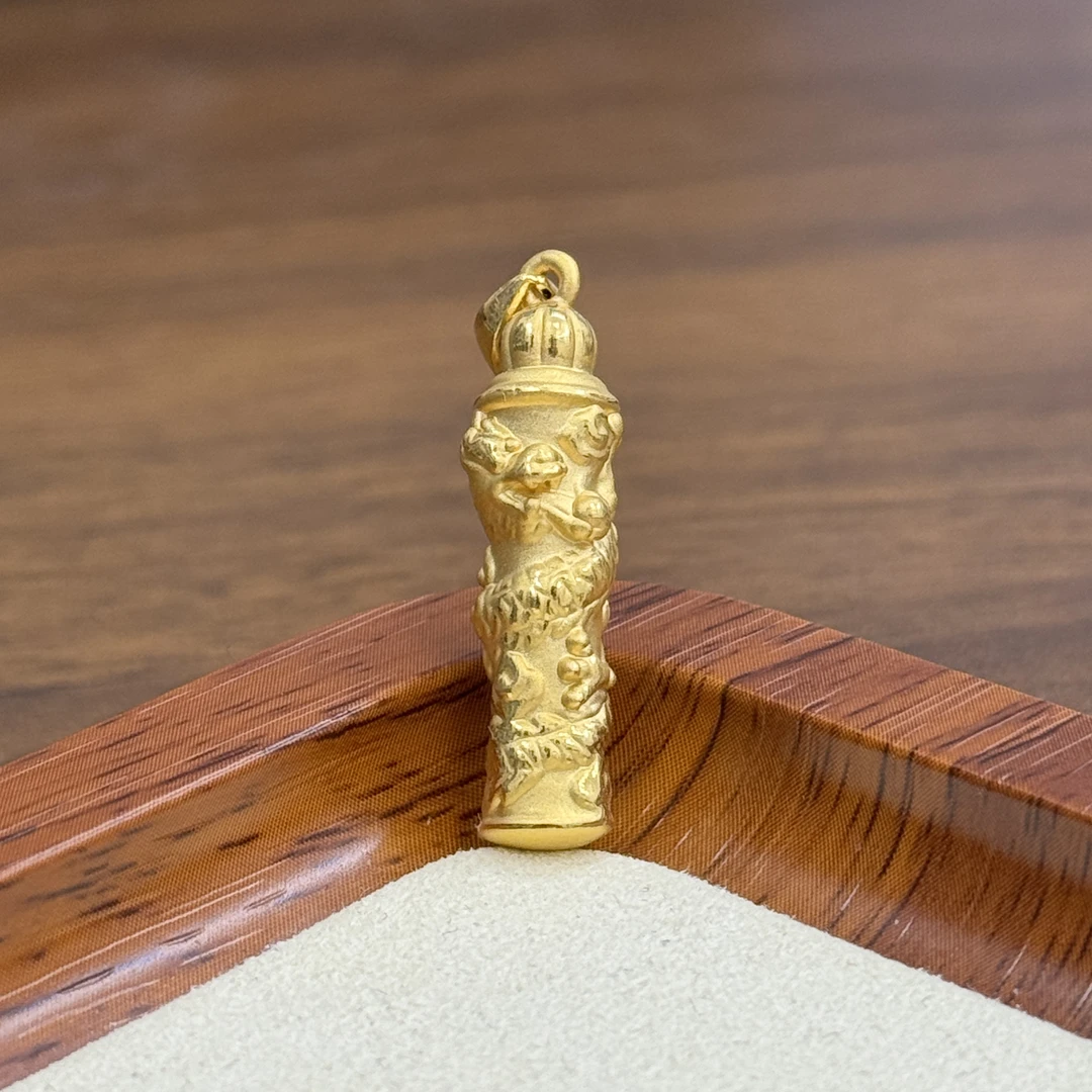 水贝黄金足金999盘龙柱DP2064