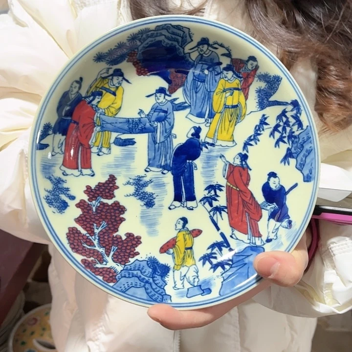 瓷片////////直径20厘米。配支架。