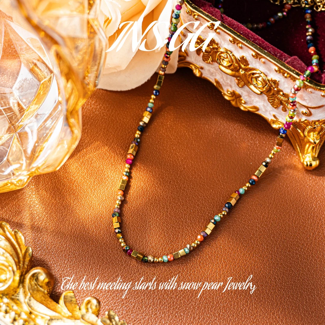 钛钢仿水晶项链 【INS · GG】晶 ♠ 轻奢设计 LX2862 项链·短款