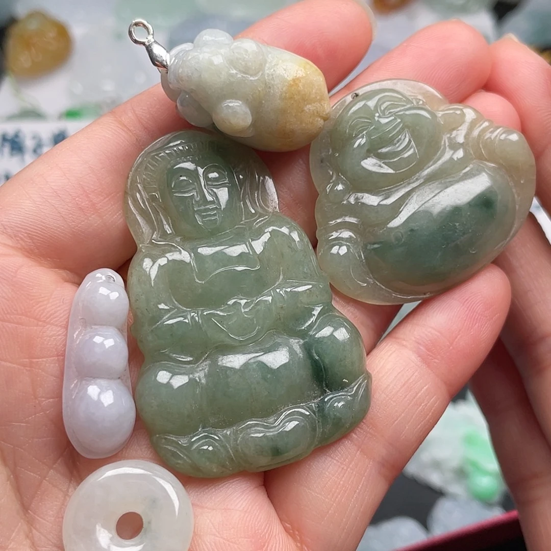 ༒***༒翡翠未镶嵌吊坠(不含链)