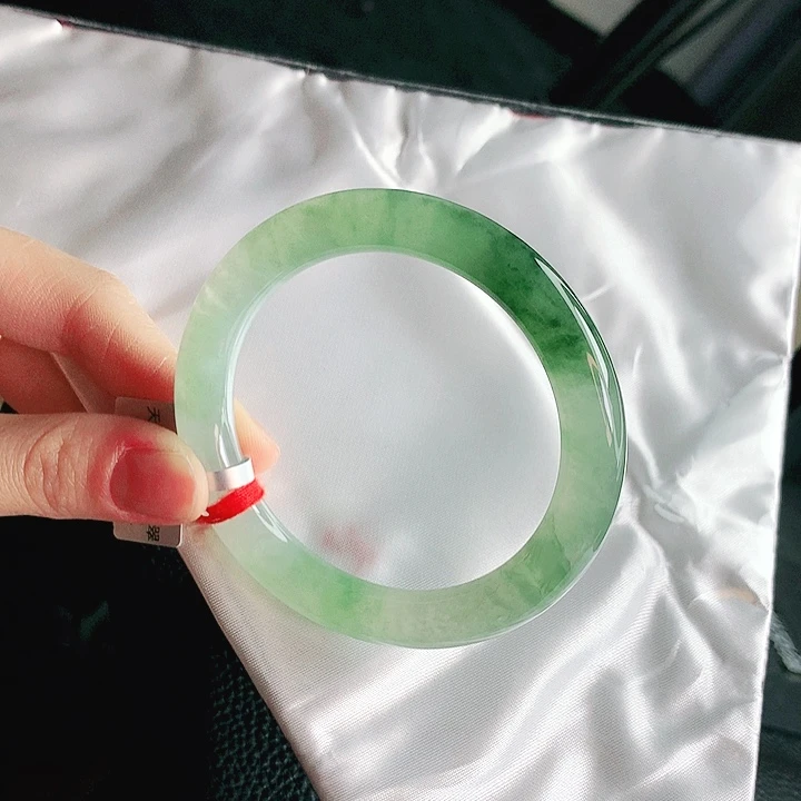 翡翠未镶嵌手镯缅甸天然a货翡翠手镯132号