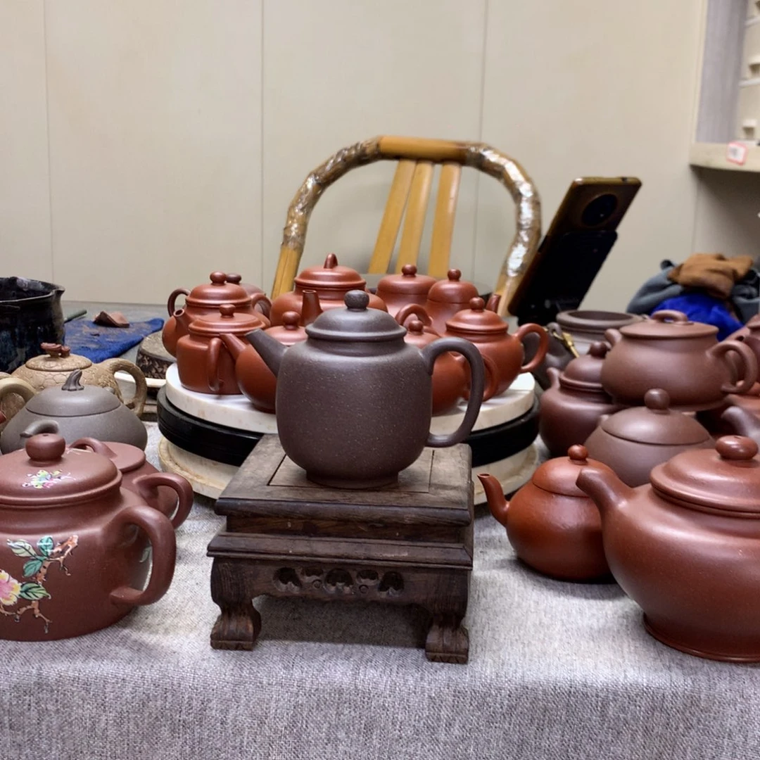 紫***风茶壶紫泥半手工制作150 C