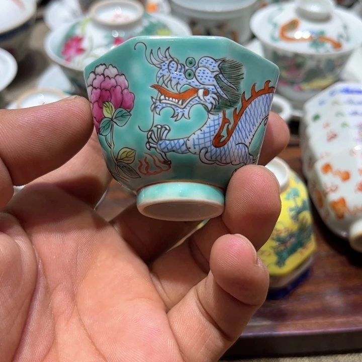 纯手绘精品盖碗杯