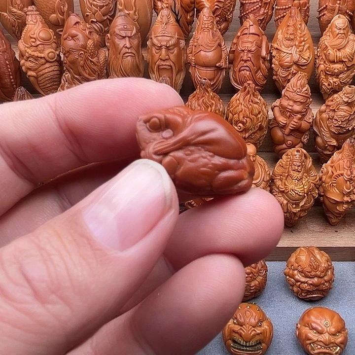 橄榄核吊坠19金蟾福利