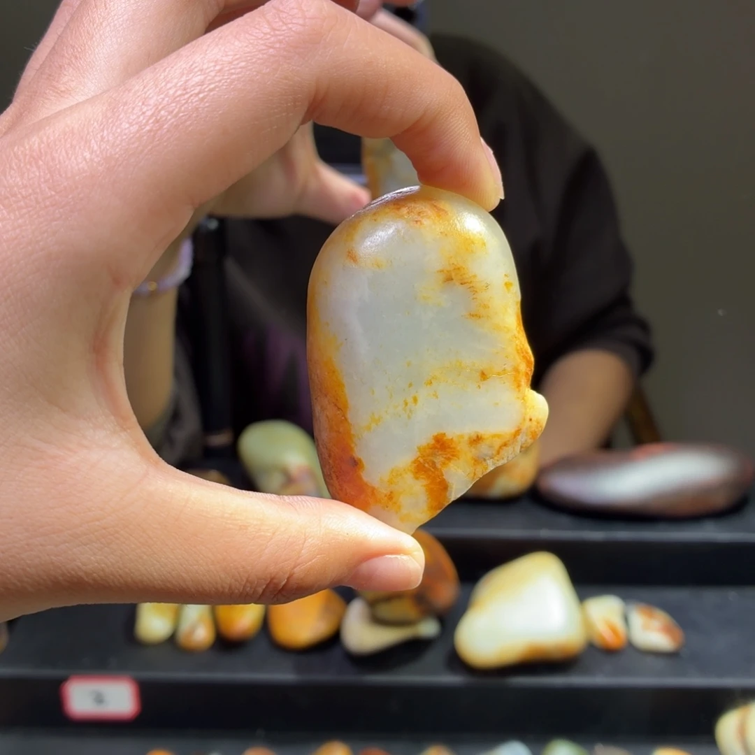 和田玉未镶嵌挂件86.4