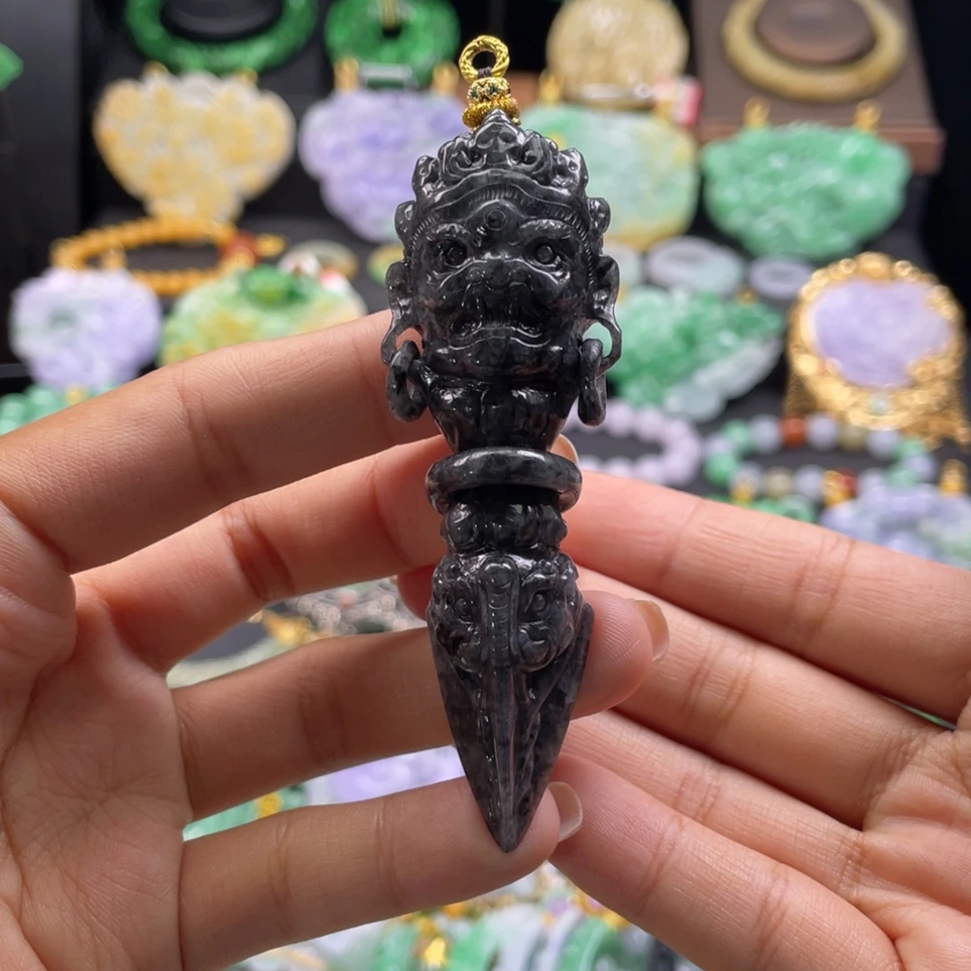 翡翠未镶嵌颈饰代编织