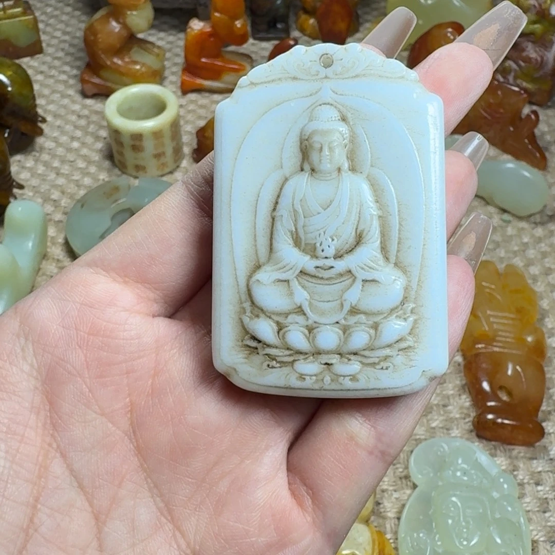 白玉菩提吊坠挂件