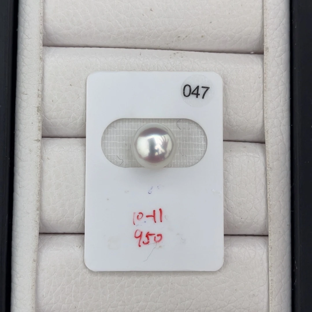 未镶嵌海水珍珠裸珠近圆宝石光澳白10-11mm