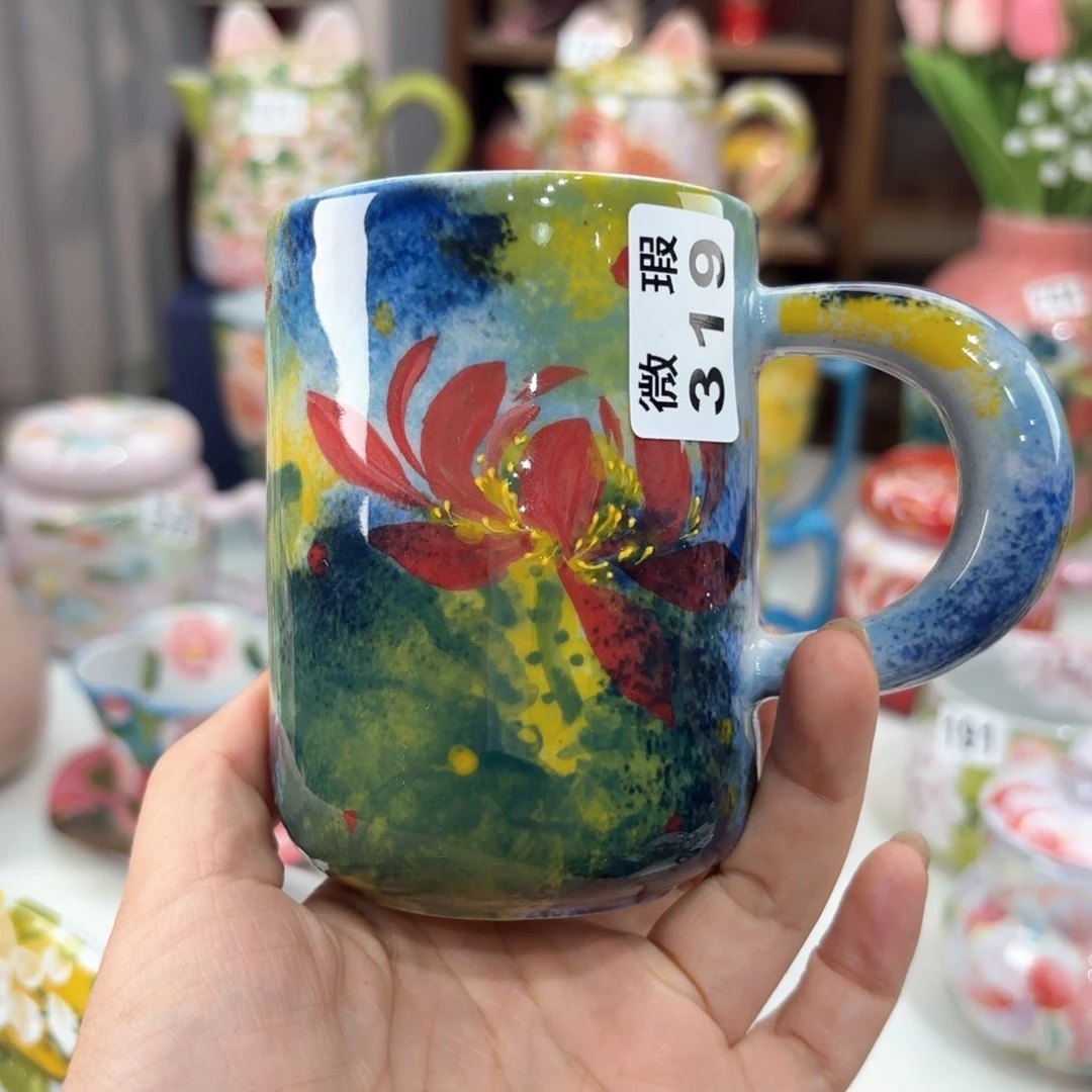 景德镇手绘高温釉下彩陶瓷茶具
