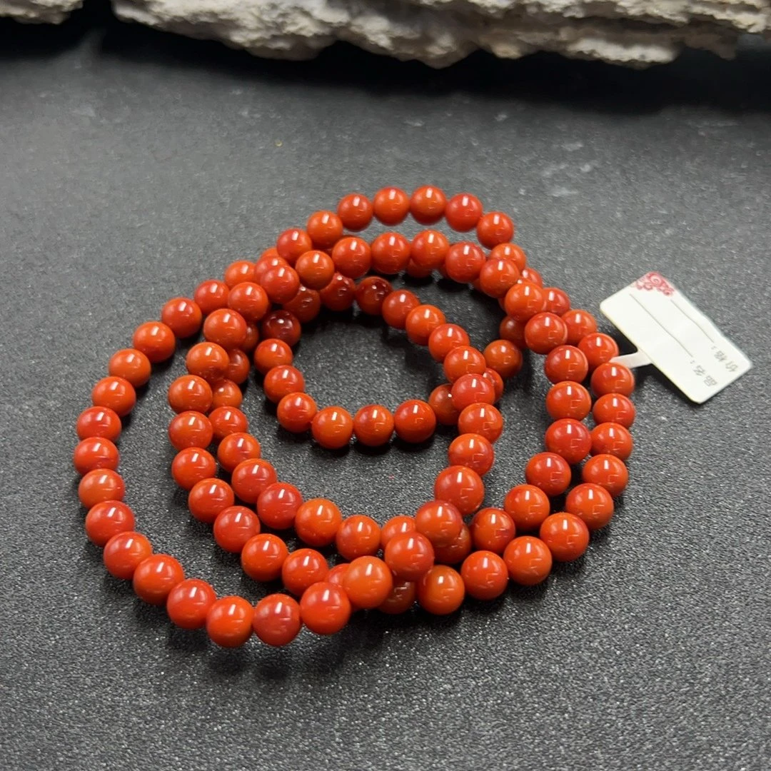 BY0214FXH156 南红珠串