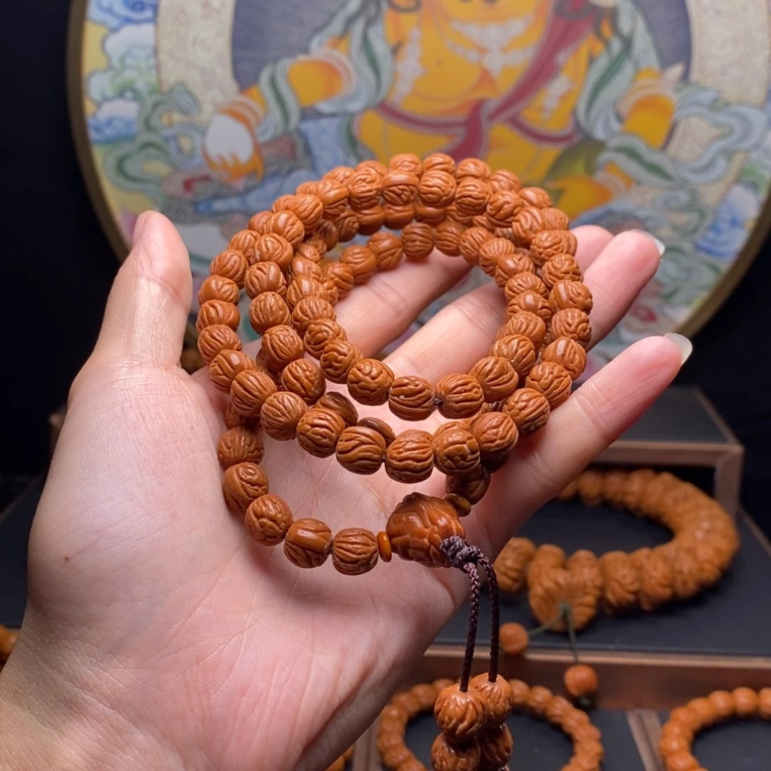 手串桃核九***4龙纹桃核野生籽