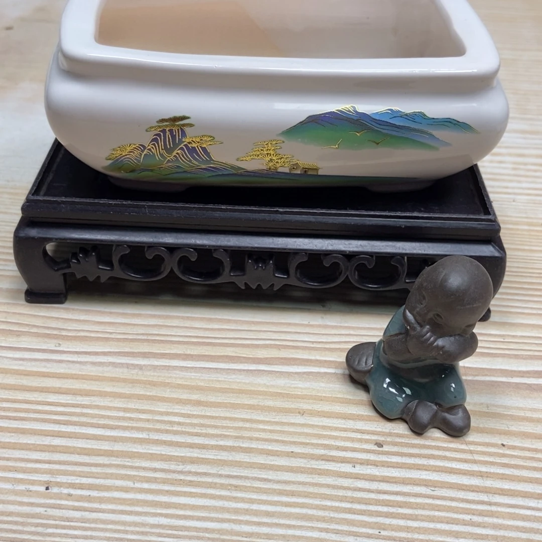 瓷片陶瓷花盆陶瓷艺术