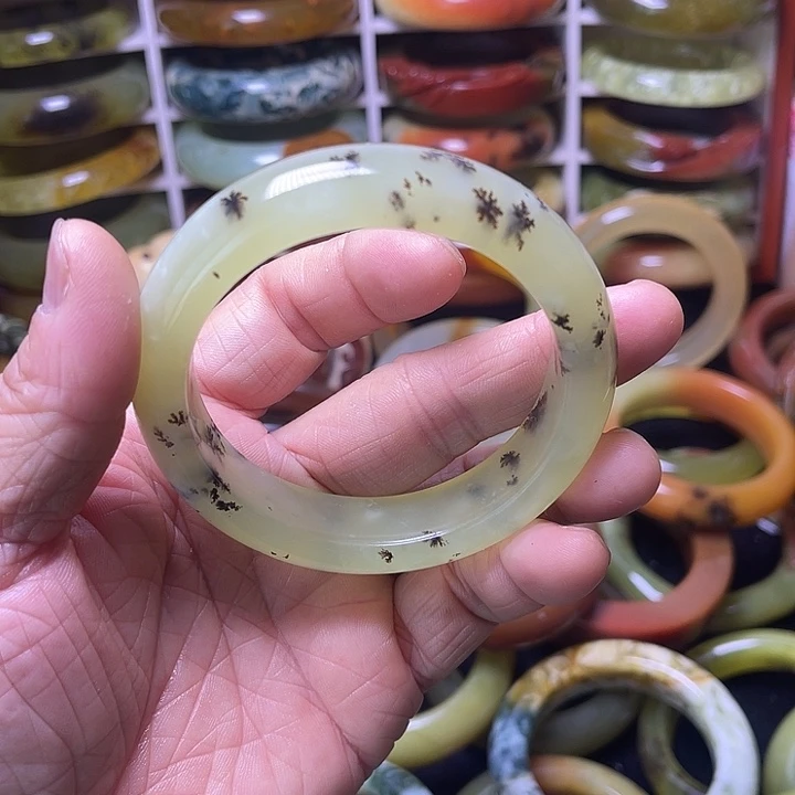 蛇纹石玉合金手镯