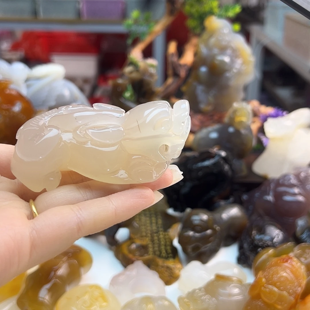 玛瑙/玉髓未镶嵌吊坠(不含链)