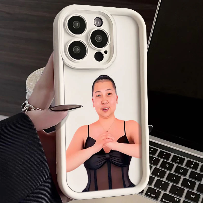 搞怪东北雨姐适用iphone16苹果手机壳15promax金刚砂1413全包1211