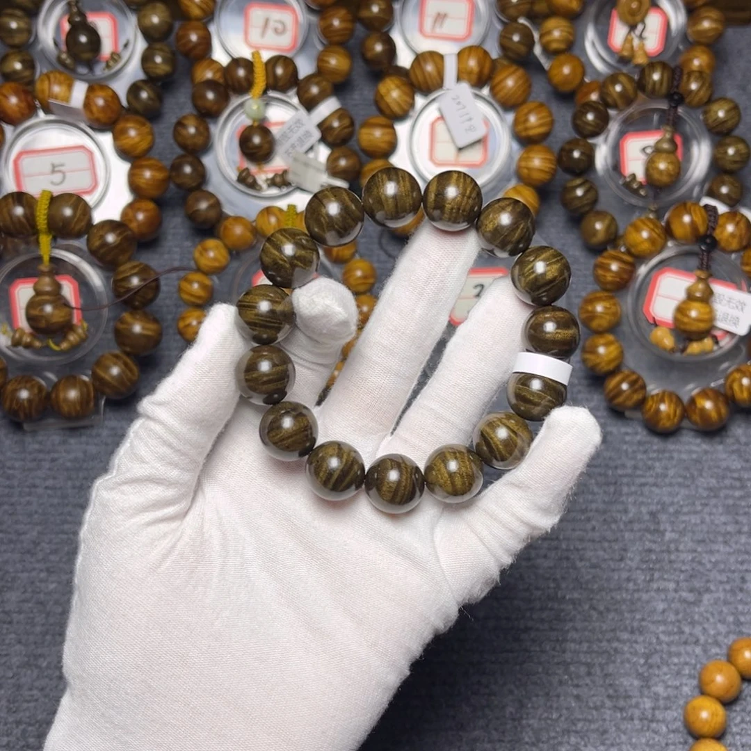 楠木（金丝楠）手串/手链乌木1.5水波529