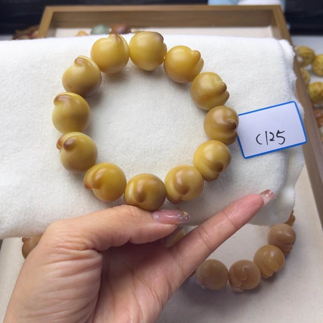 狂***歇手串菩提根/象牙果猫爪21mm干磨通货