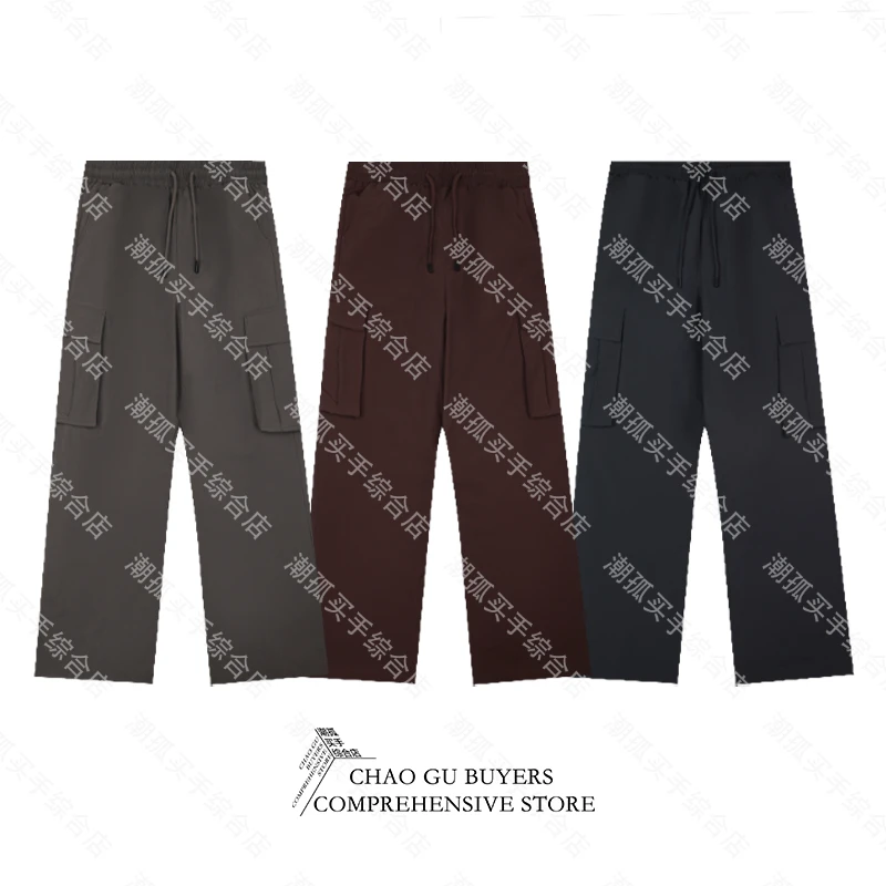 小众潮牌买手店男女同款简约工装兜拼接羽绒裤2901