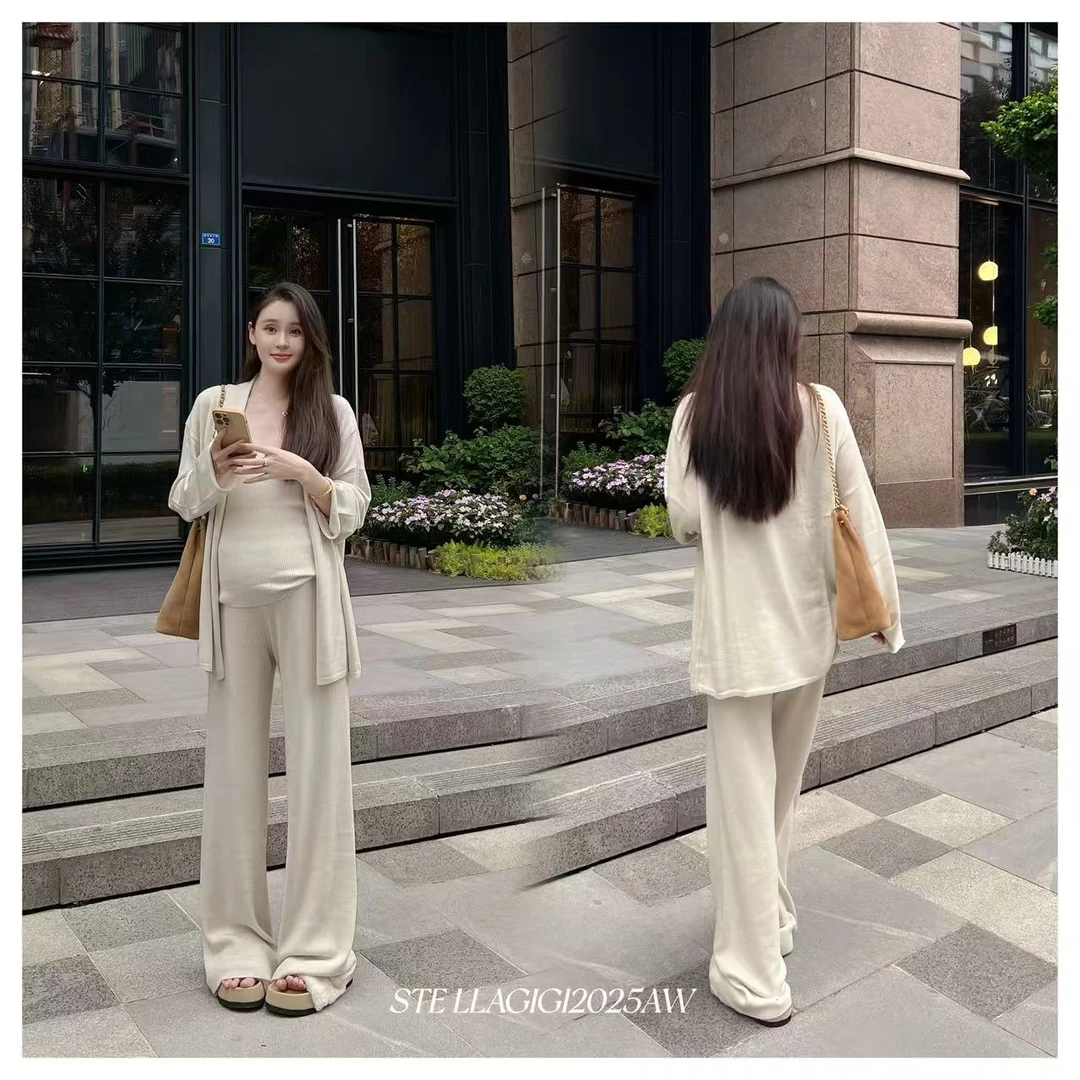 SG / 郭幂幂 AW 早秋新品 慵懒感三件套 开衫背心长裤TZ-20251617