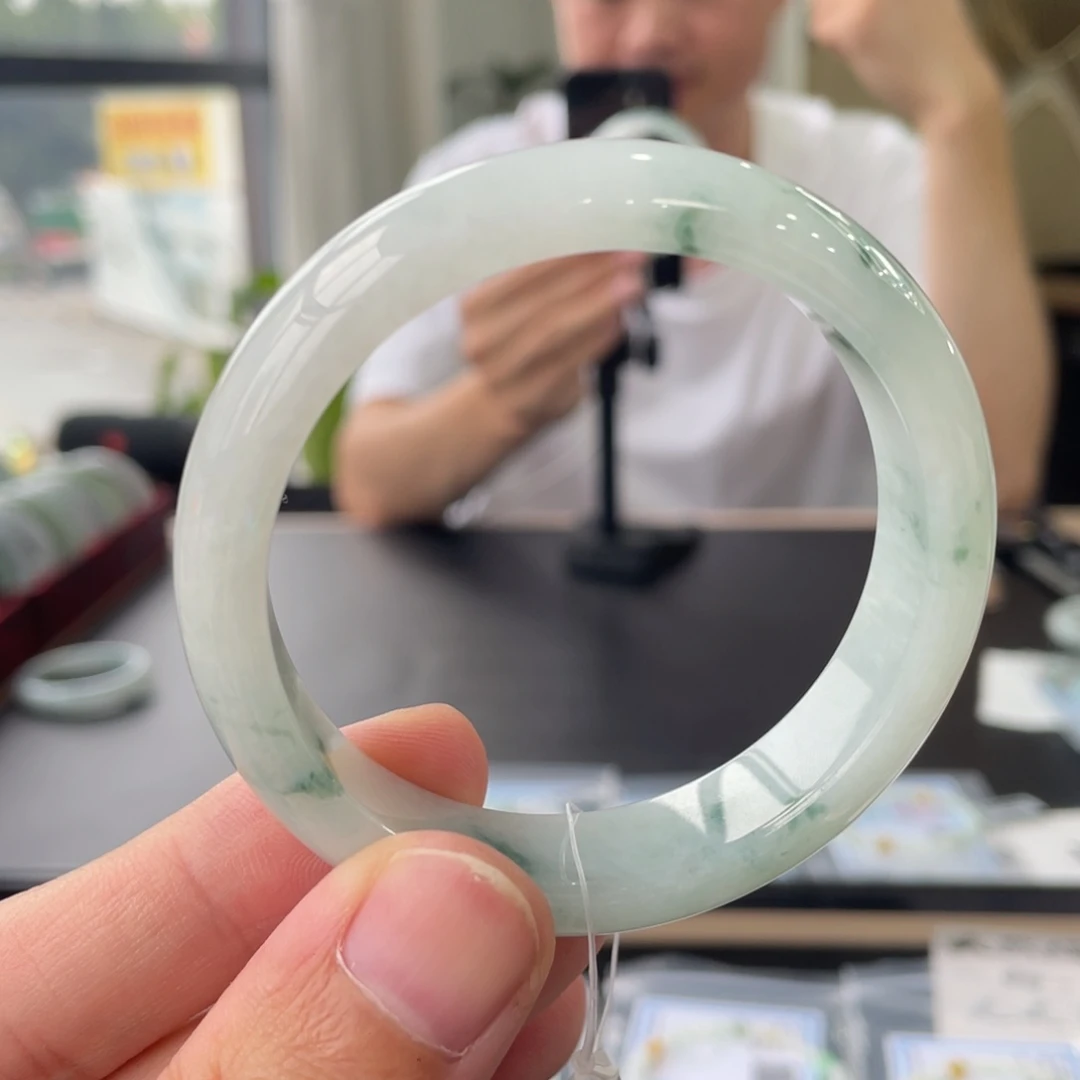 翡翠未镶嵌手镯1号链接55.2