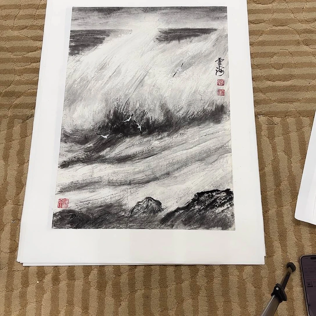 国画花鸟的翅膀和翅膀