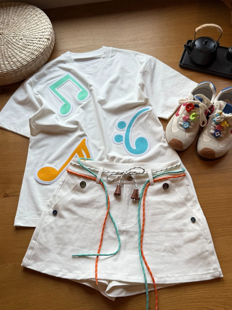 舟舟【抽绳牛仔裙裤】裙裤休闲时尚潮流百搭