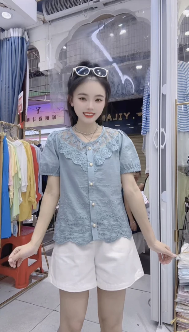 《盈盈家》气质淑女衬衫甜美百搭上衣