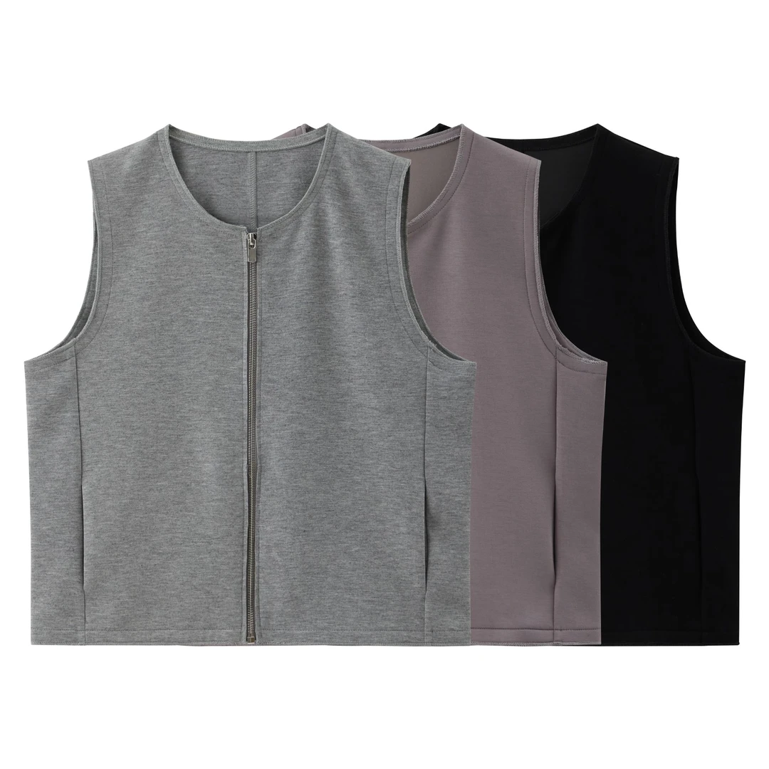 【多多家】江南同款 无袖全拉链马甲【5531】