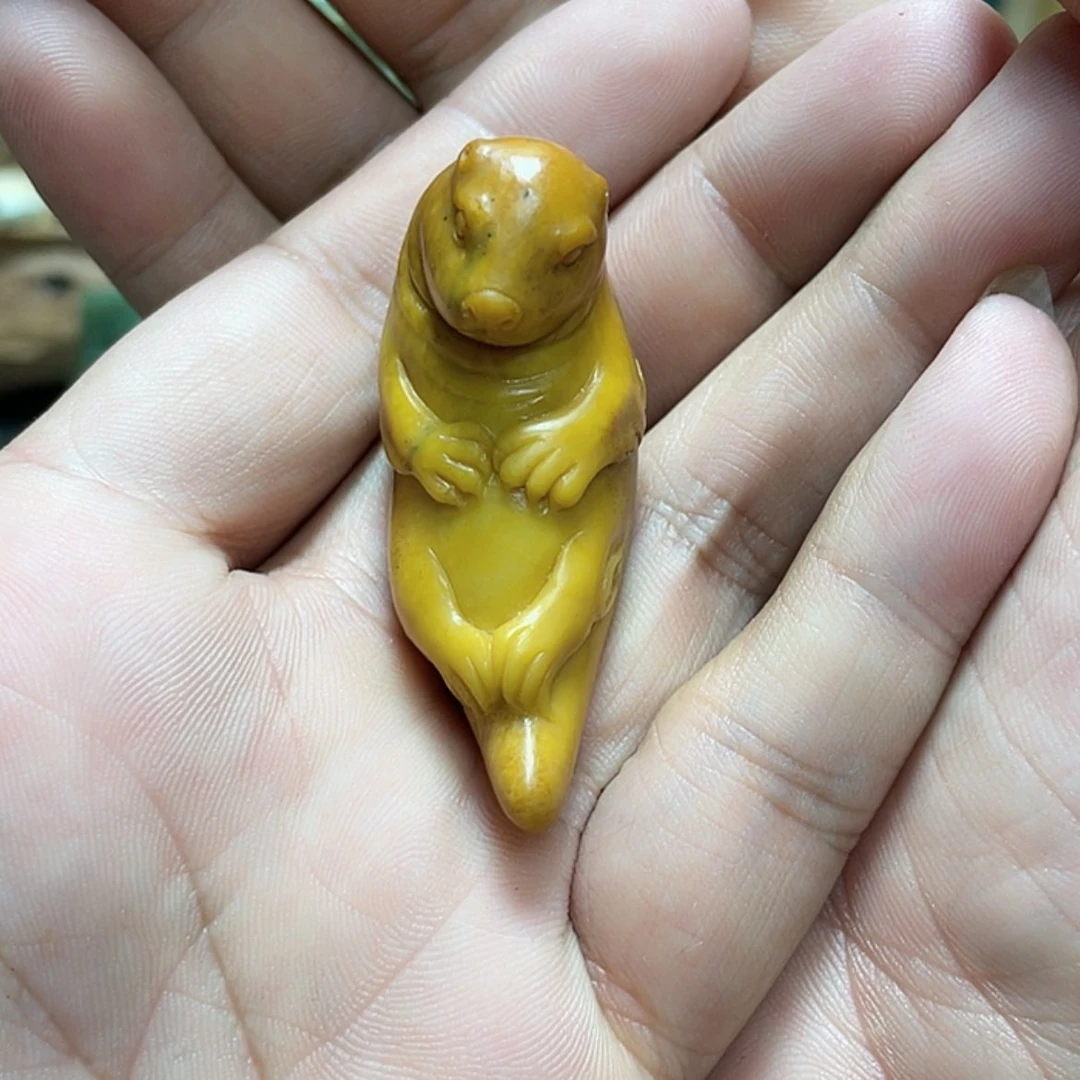 【闪购商品】未镶嵌岫岩河磨玉（透闪石质玉）挂件平**福