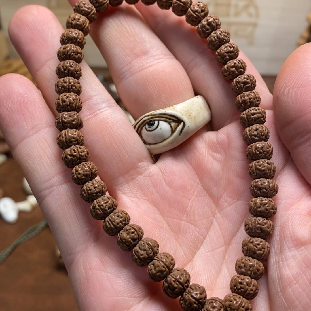 柱****金刚菩提手串老树王货头7+