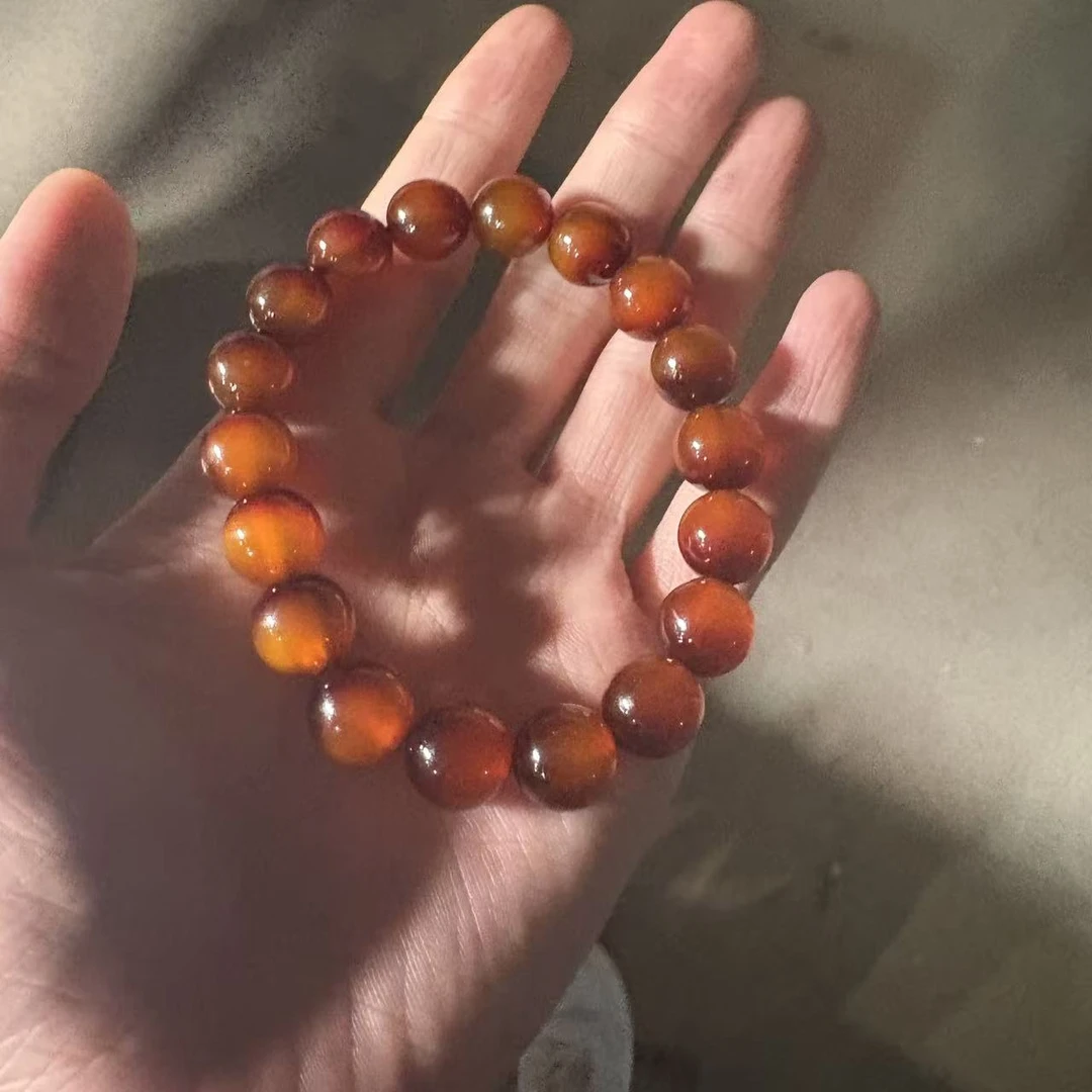 非金属羽毛手链 帽帽圆珠手串-12mm左右-多样性发一j14