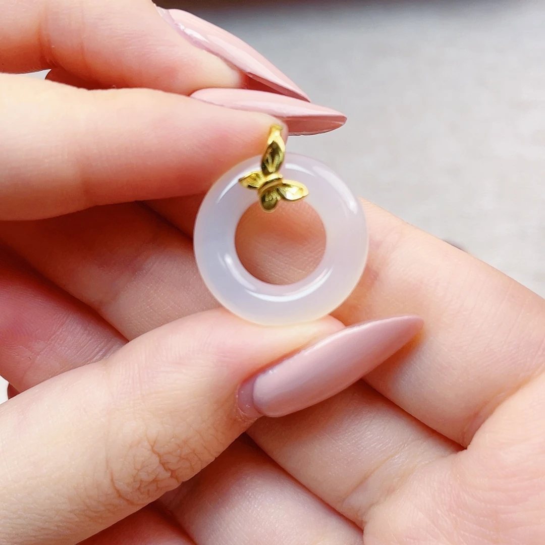 玛瑙/玉髓银S925镶嵌颈饰