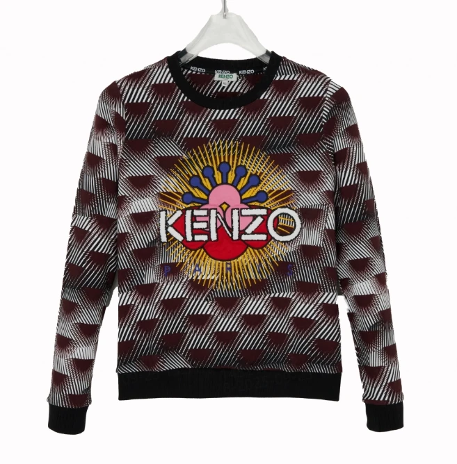 KENZO/肯佐女士时尚套头卫衣上衣舒适白搭卫衣