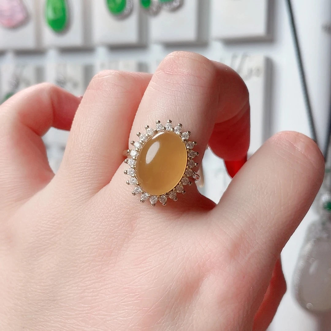 玛瑙/玉髓戒指未镶嵌