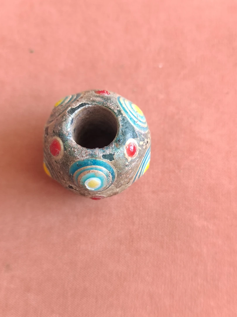 非金属铅玻璃吊坠 手工制作蜻蜓眼硫璃吊坠