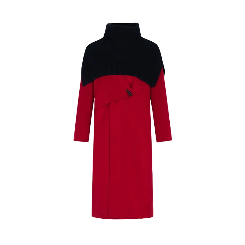 【直播专享】商场同款新品斗篷披肩双面呢大衣N2111B34644