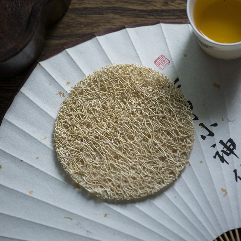 茶配件丝瓜络养壶垫干泡台壶承茶垫茶杯垫托紫砂茶承
