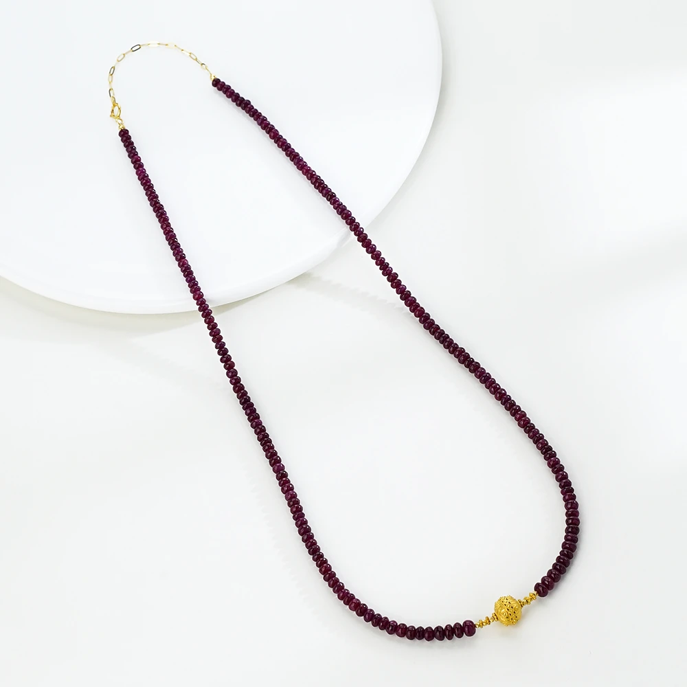 【枝棠】18K红宝石项链（40+5）44309