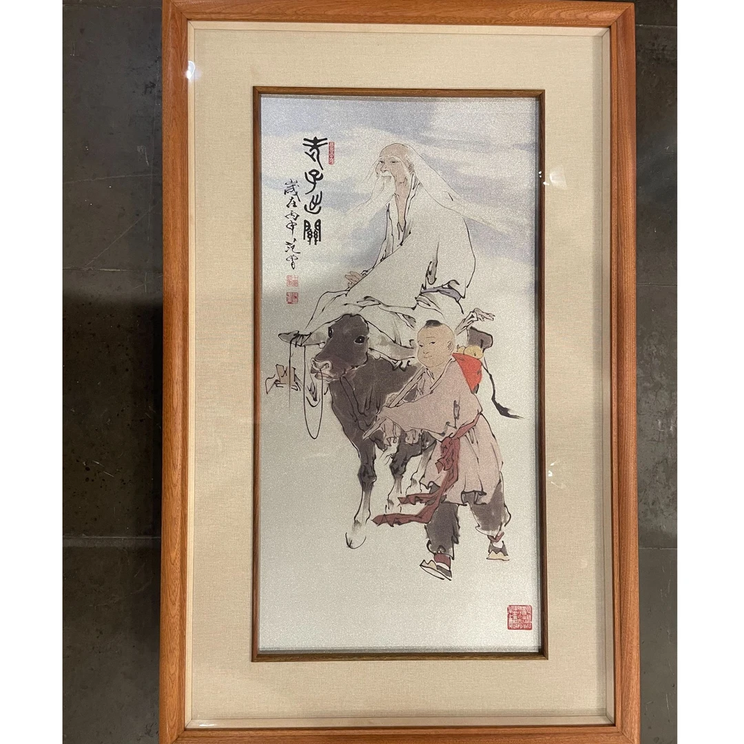 范 曾 老子出关 原创版画 银色