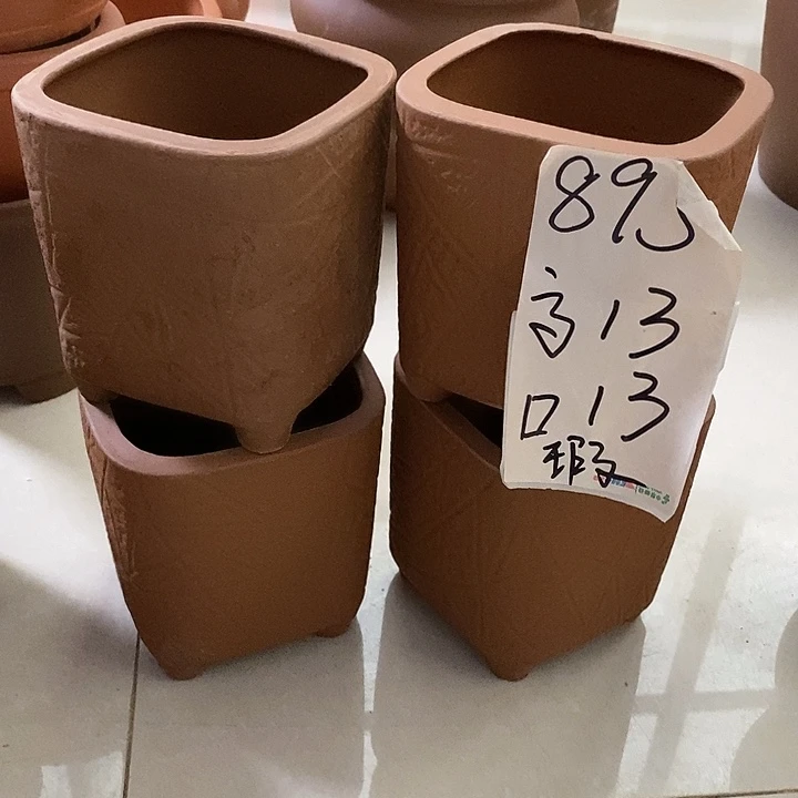 粗陶红陶绿植花盆895