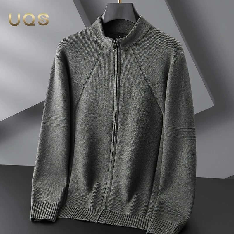 男士外套立领秋冬季毛衣开衫大码宽松拉链款时尚百搭休闲运动潮流