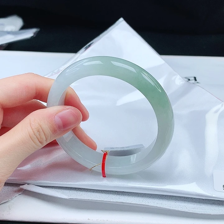 翡翠手镯未镶嵌缅甸天然a货手镯56+