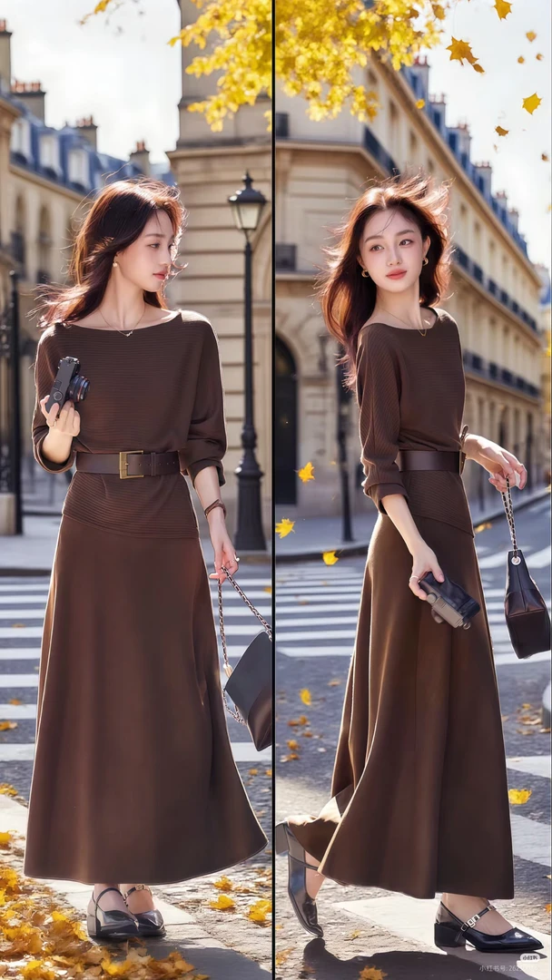 【401-500】秋季高端时尚气质连衣裙