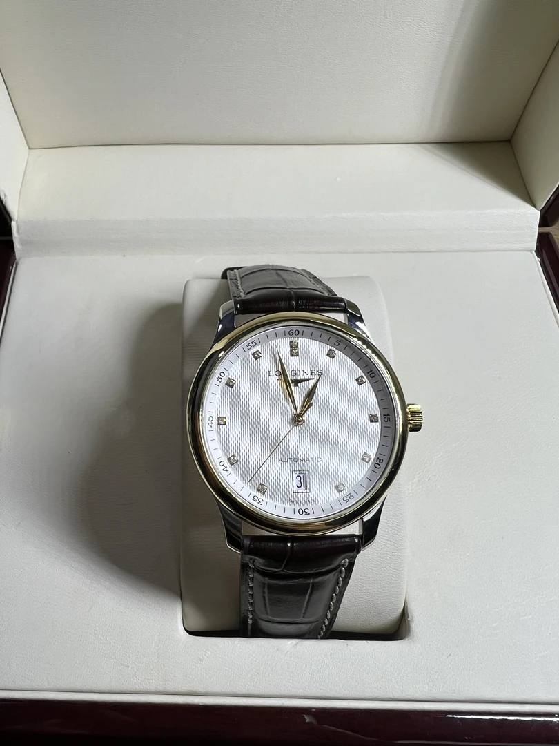 99新 Longines/浪琴  L2.628.5.77.7/名匠628间金原镶钻/后配扣
