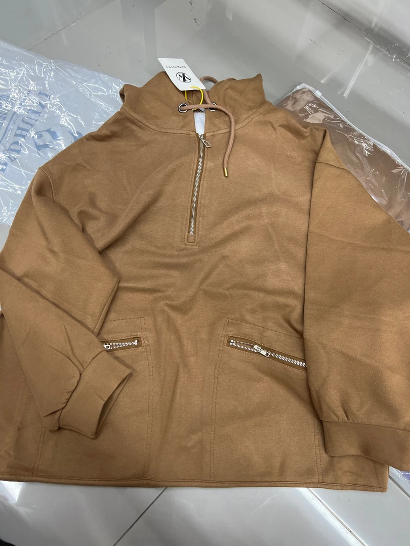 24Q520净版拉链带帽卫衣