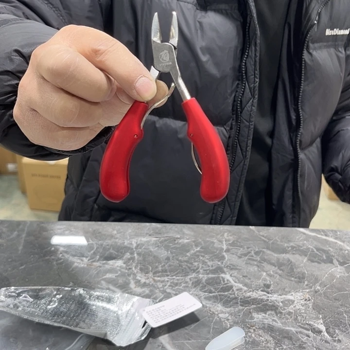 指甲钳红色把手原单高颜值