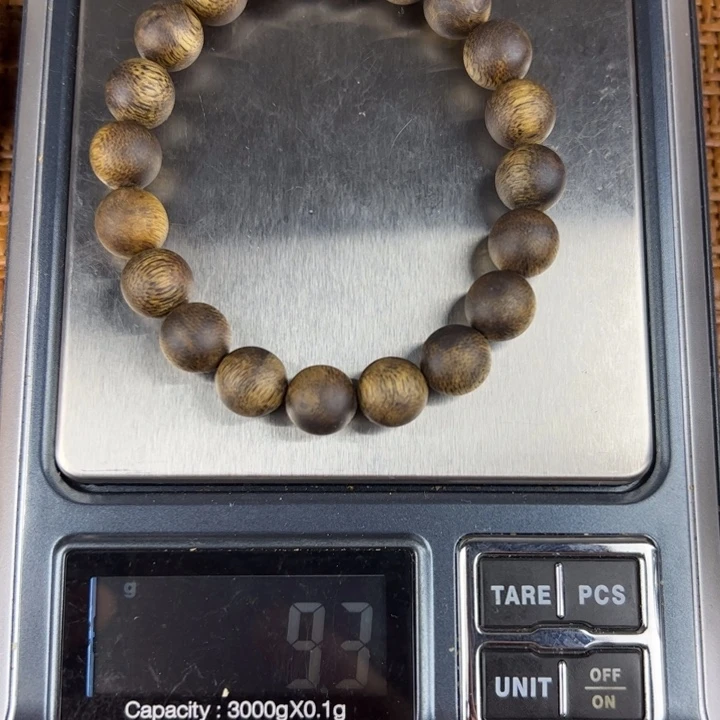 沉香碎屑沉香+棋楠沉香圆珠卡10mm克重9克+