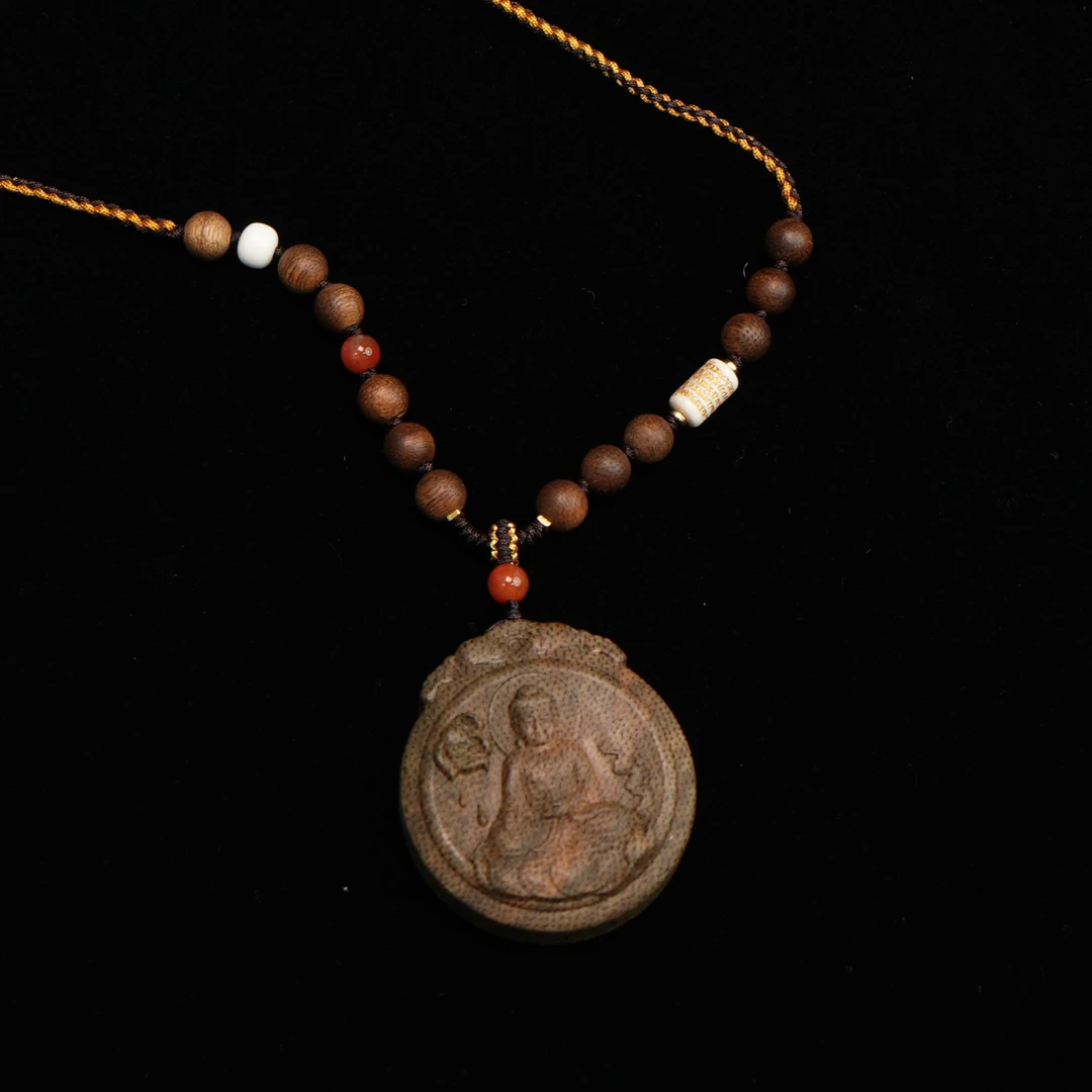 A4440 文莱沉香软丝9分沉 4.08x3.69x1.12cm 10.2g 含线11.29g